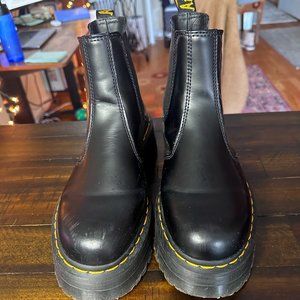2976 Leather Platform Dr. Marten's Boots